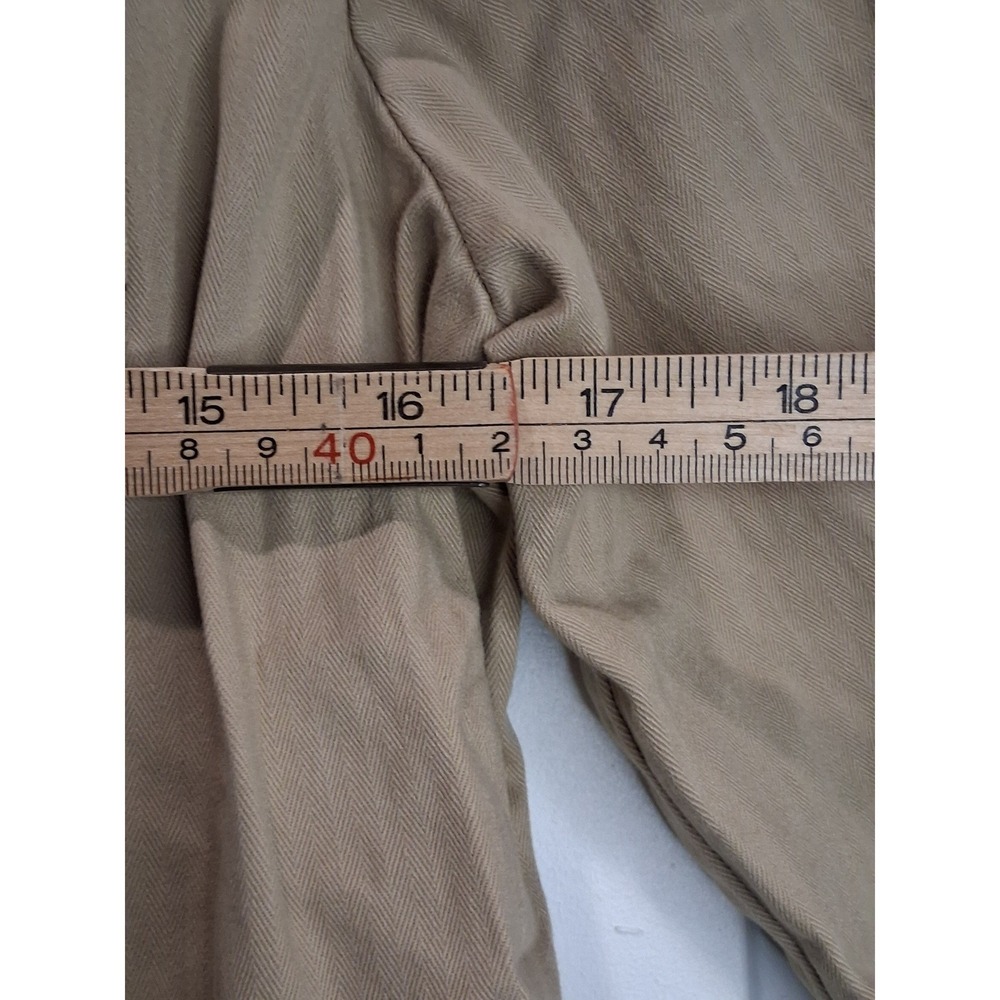 Jones New York Sport Tan Jacket Size M Cotton Stretch Utility Style - Picture 8 of 11
